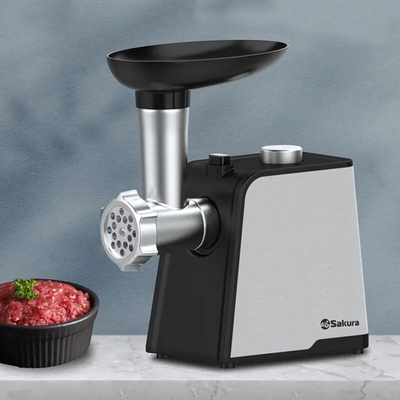 Мясорубка Sakura SA-6430 1800Вт реверс, комплект насадок