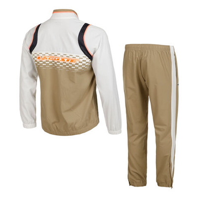 Мужские теннисные Костюмы Lacoste Tracksuit Men - White, Beige