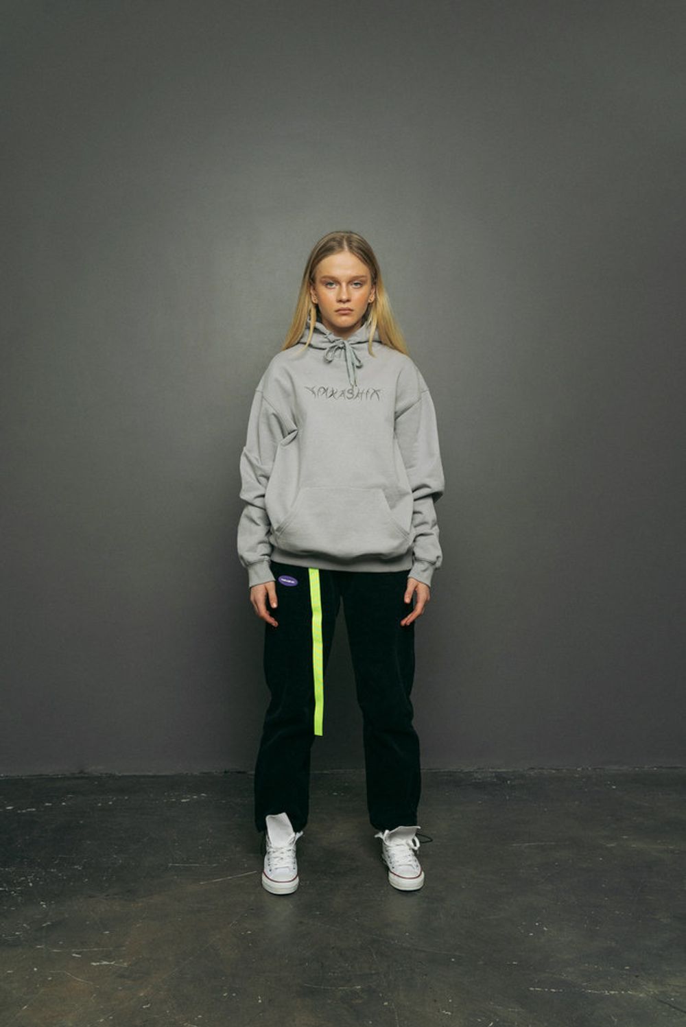 Худи YMKASHIX Hellcome Firedise Серый