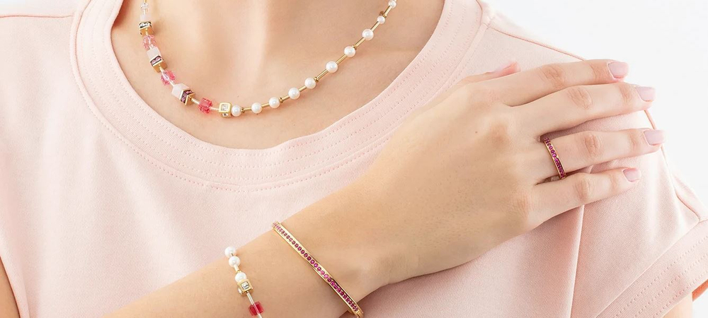 Кольцо Coeur de Lion Pink-Gold 0127/40-0416 58