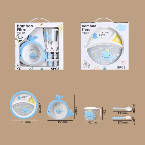 Набор посуды из бамбука "Bamboo Fibre", китенок
