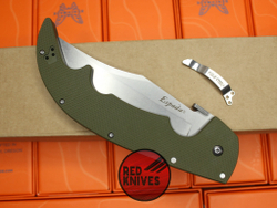 Нож Cold Steel Espada Large - зеленая олива рукоять, клинок стоунвош