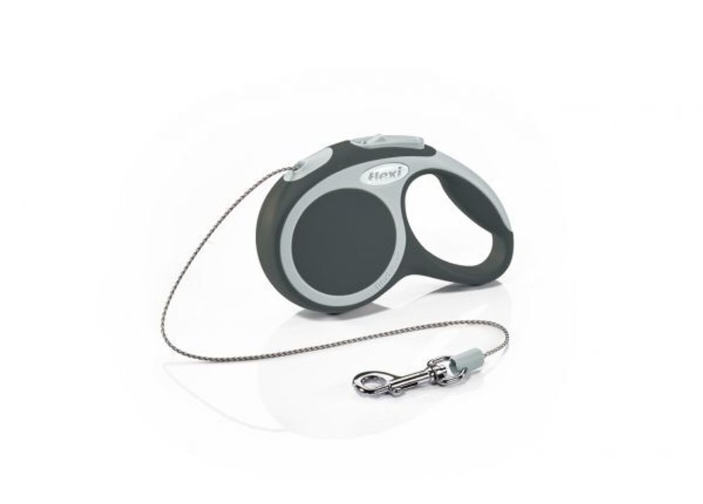 FLEXI Vario XS рулетка-трос для собак до 8кг. (3м, серый)