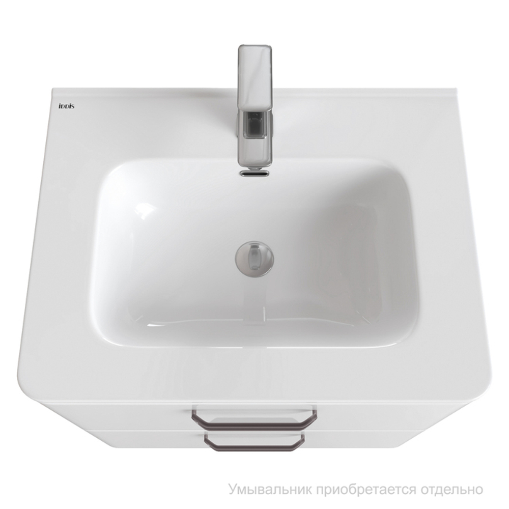 Тумба подвесная IDDIS Brick, белая, 60 см, BRI60W0i95