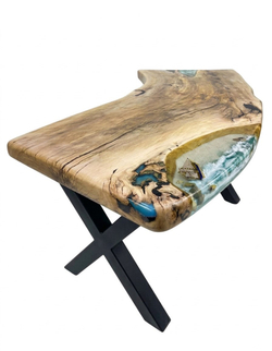 Письменный стол из слэба платана SHAPE 200