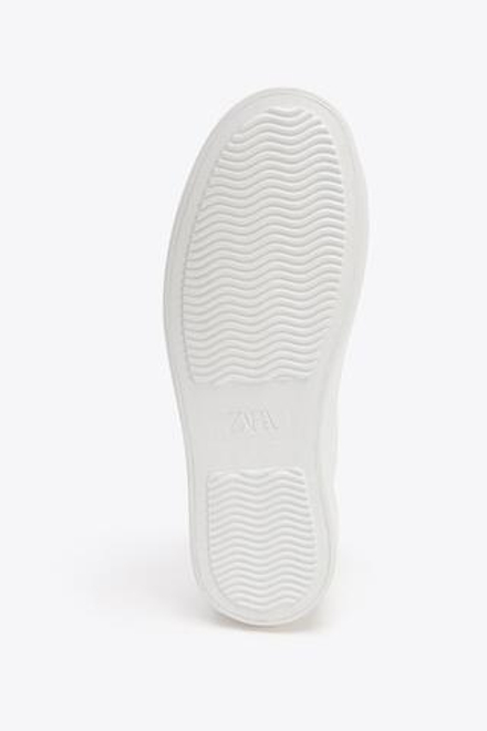 ZARA КОМБИНИРОВАННЫЕ КРОССОВКИ, БЕЛЫЙ