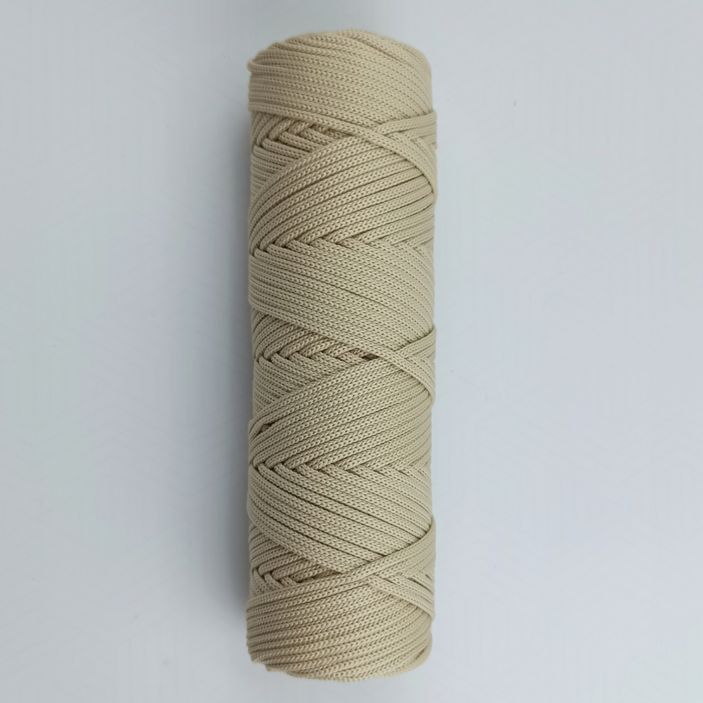 Полиэфирный шнур круглый 3 мм Бежевый