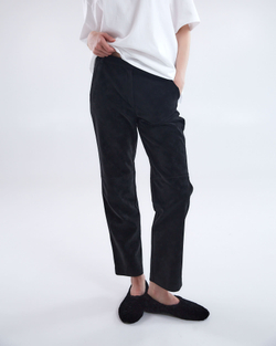 Брюки из искусственной замши черный