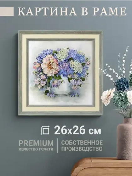 Картина на стену интерьерная на холсте 26*26 см