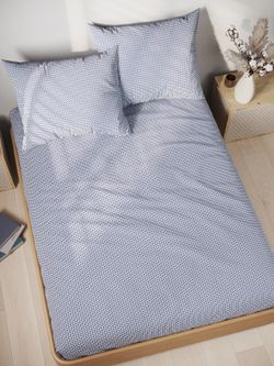 Постельное белье перкаль Сказка "Вязание" евро Наволочка 50х70 см 2 шт Простынь 240x215 см Пододеяльник 200x215 см