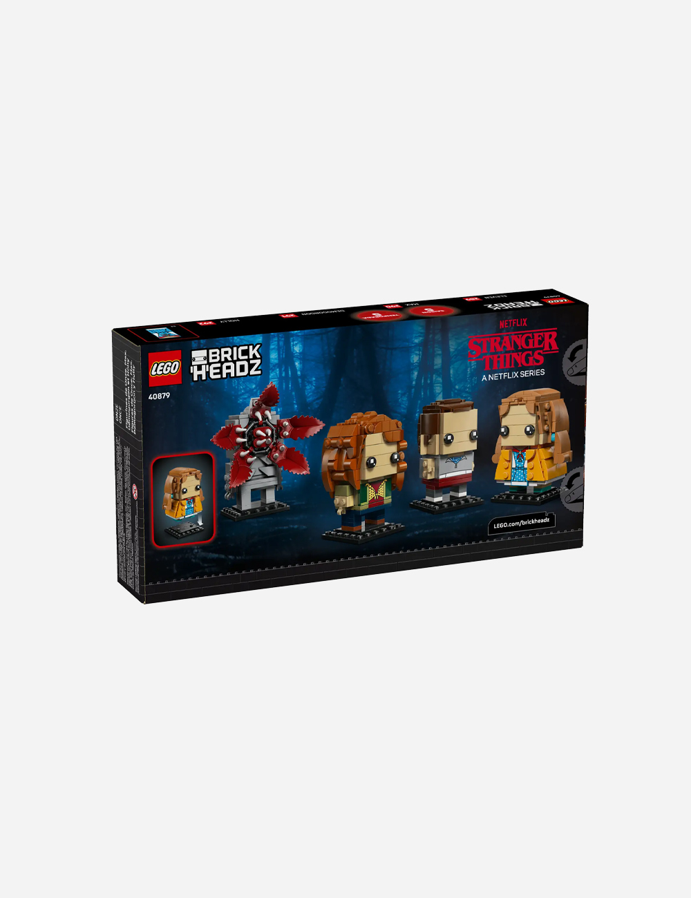 Lego x Stranger Things BrickHeads "Ell, Max, Demogorgon and Holly figures"