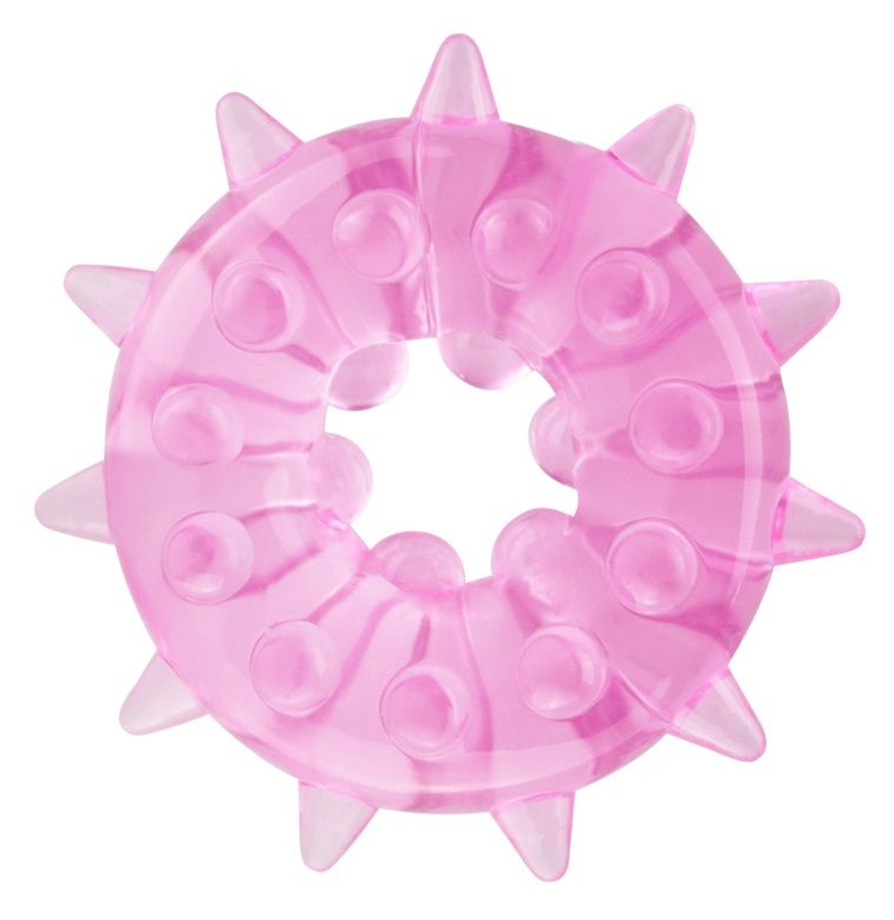 Розовое кольцо на пенис Heavy Cock Ring Stimulator (Цвет: розовый)