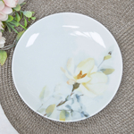 Тарелка 175мм мелкая форма Универсал Белый шиповник