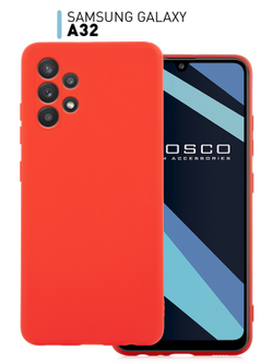 Чехол ROSCO для Samsung Galaxy A32 оптом (арт. SS-A32-COLOURFUL-RED)