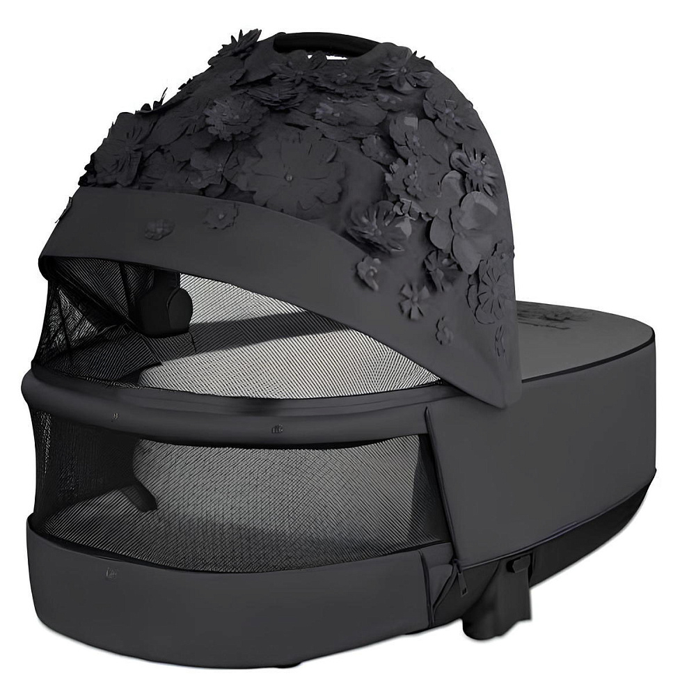 Коляска для новорожденных Cybex Priam IV Chrome Brown Simply Flowers Grey (Dream Grey)