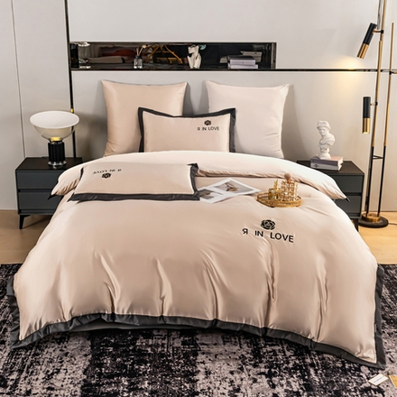 Комплект постельного белья Сатин-Шелк Я IN LOVE LV007