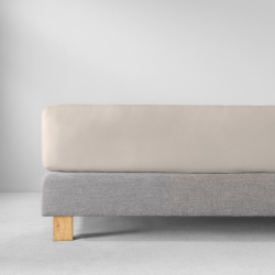 Простыня на резинке 100x200 Estella 202 puder пудровая