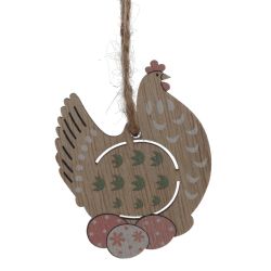 GAEM Набор из 8-ми изделий декоративных подвесных "Курица/Петух" (4,5*0,5*6), L12,5 W12,5 H1,5 см