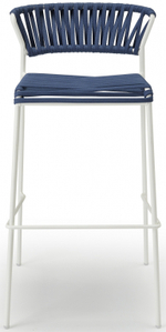 Стул барный плетеный Scab Design Lisa Filo, лен, полуночный