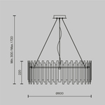 Подвесной светильник Maytoni MOD135PL-08BS