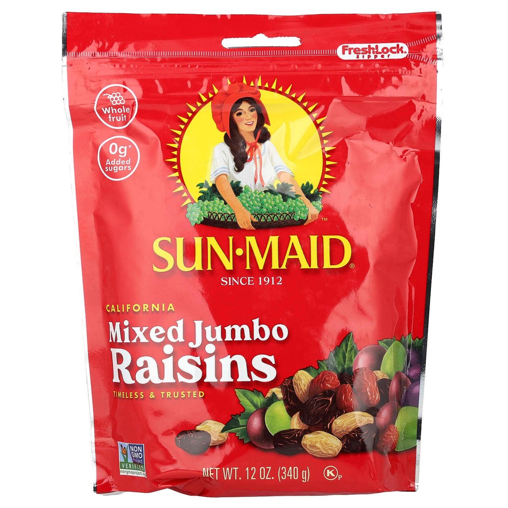 Sun-Maid, калифорнийский изюм, большой размер, 340 г (12 унций)