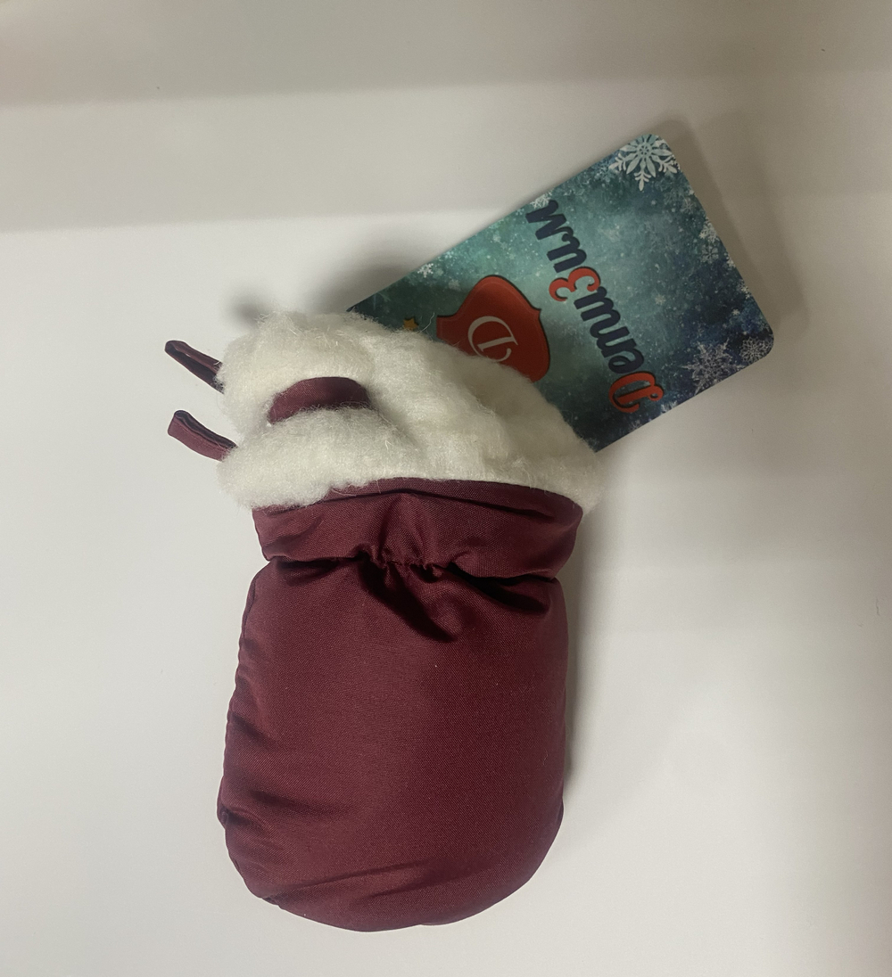 Варежки детские на овчине на возраст до 1 года цвета в ассортименте