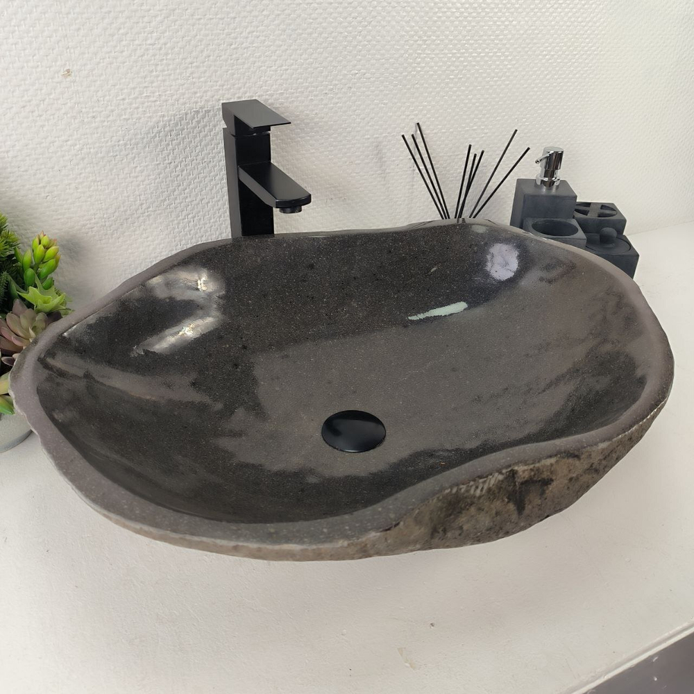 Раковина из речного камня RS-65018 62*48*15 0858