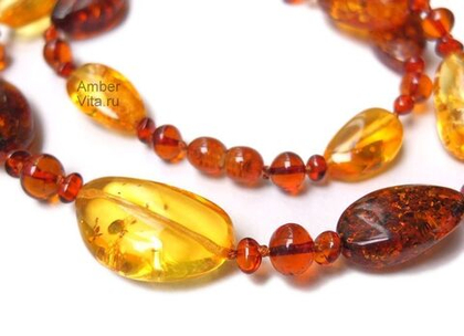 Бусы из натурального балтийского янтаря (5350)