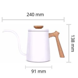 Размеры белого чайника Mojae Kettle | Easy-cup.ru