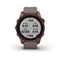 Умные часы Garmin Fenix 7S Sapphire Solar титановый темно-бронзовый с сланцево-серым силиконовым ремешком