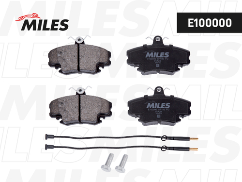 Колодки тормозные передние Lada Largus с ABS Miles