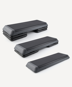 Степ-платформа быстросборная SP-205 108х41,5х20 см, обрезиненная, 3-х уровневая