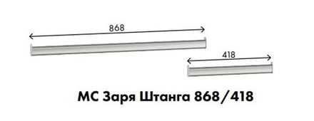 МС Заря Штанга 418 (хром)