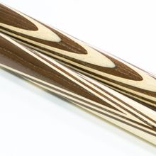 Кий для русского бильярда 2-pc "Классика" (термограб, светло-коричневый, белый) 13 запилов