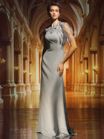 Платье со съемным болеро с бахромой