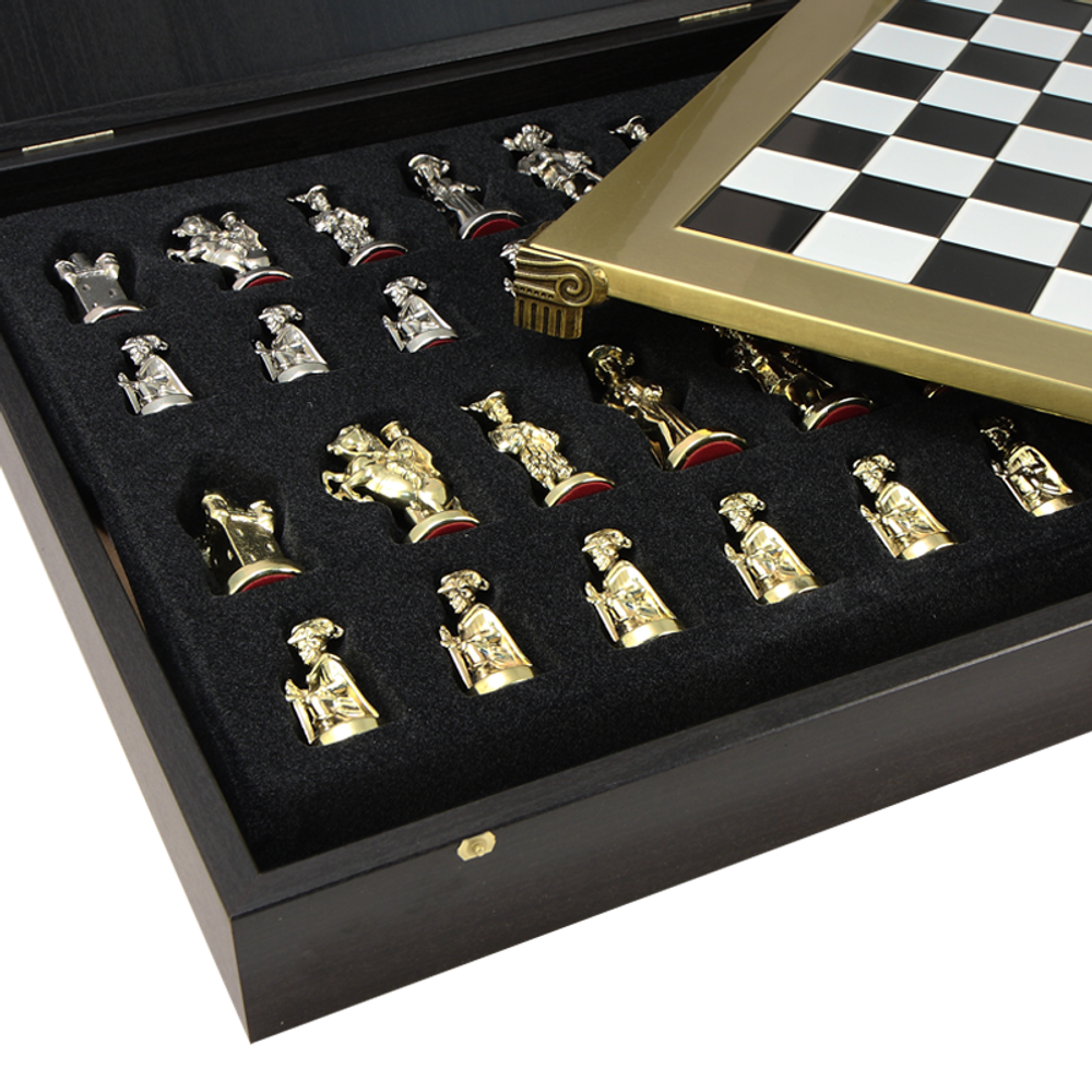 Manopoulos Шахматы бронзовые Рыцари Средневековья