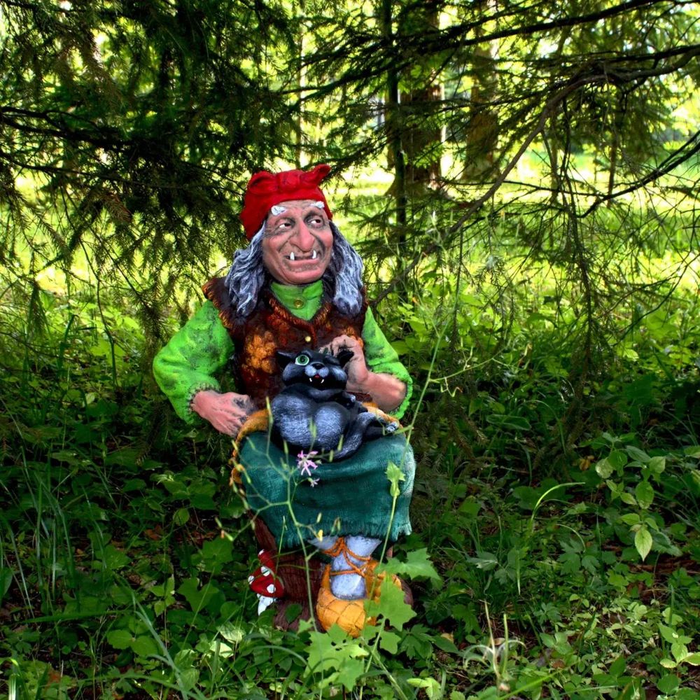 Фигура «Баба-Яга на ступе с котом» Закупка М47 апрель-май 2026