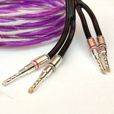 DAXX S92s Акустический кабель 12AWG (3.3мм.кв), класса Hi-Fi из посеребренной бескислородной меди -готовая пара-