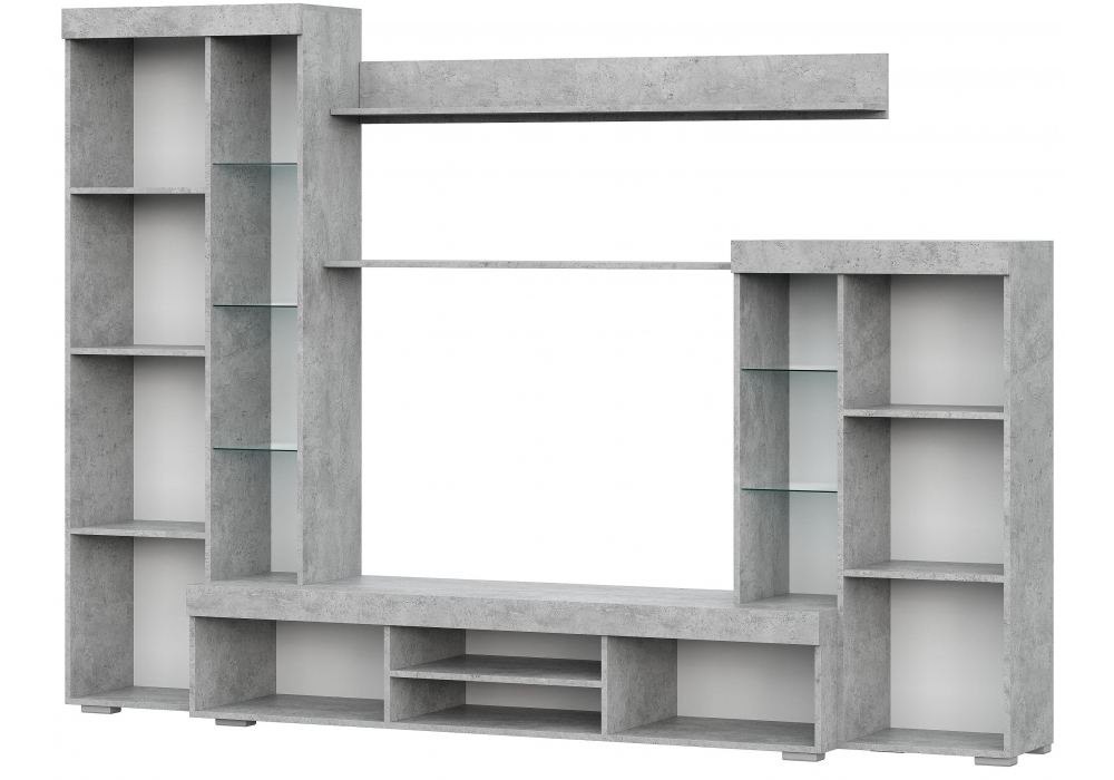 Готовая гостиная Woodville Swede цемент светлый, белый