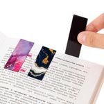 Закладки для книг МАГНИТНЫЕ, "АССОРТИ 5 ДИЗАЙНОВ ABSTRACTION", 6 штук, 60x20 мм, FUNSTER (ФАНСТЕР), 116653