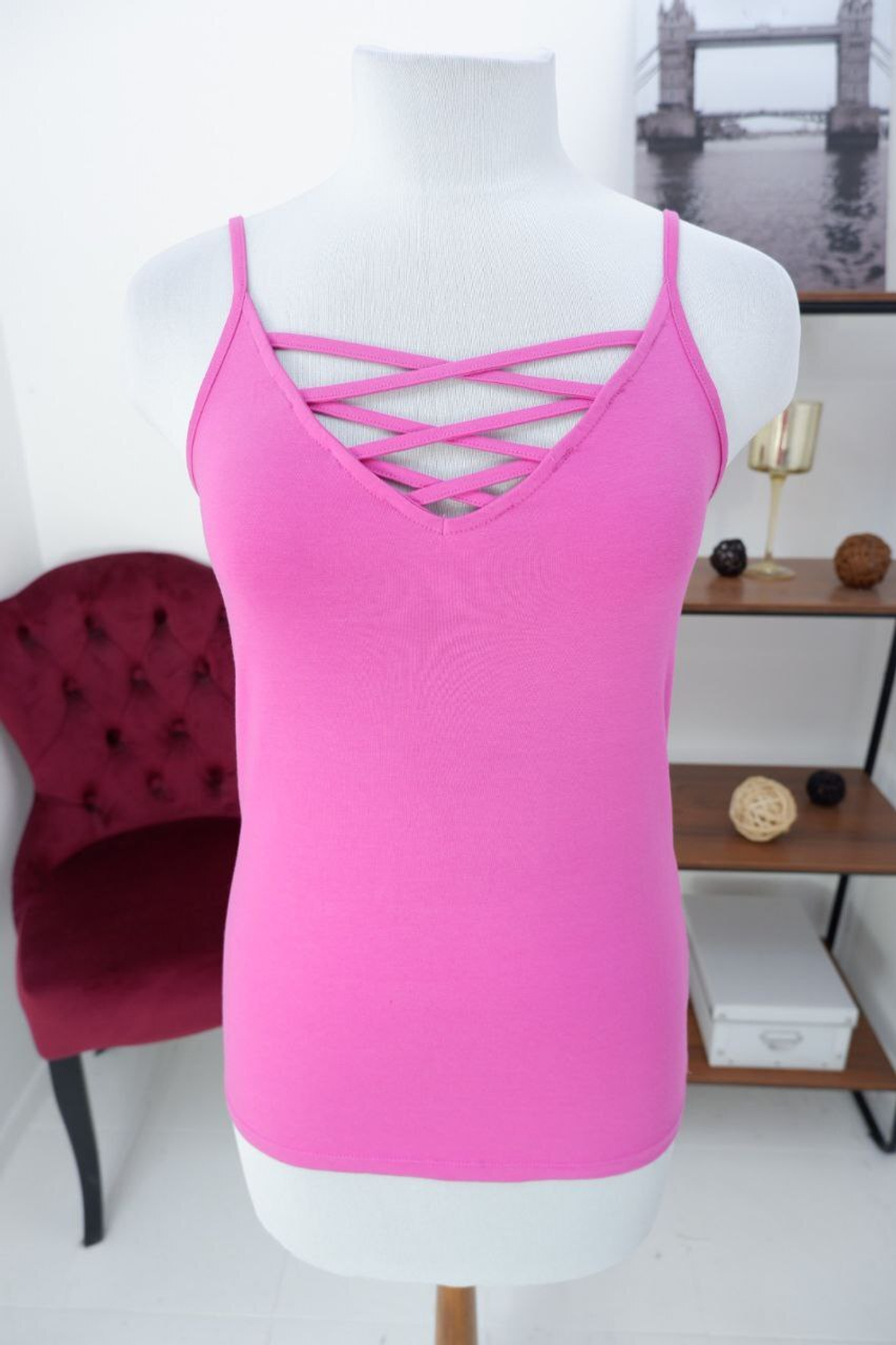 Топ Amisu хлопковый красивый 48 размер