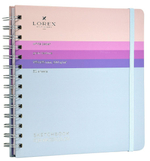 Скетчбук 195х195мм. 30л. "Lorex curly aquarelle gradient touch" 200г/м2 тонированная бумага, тв.облистер