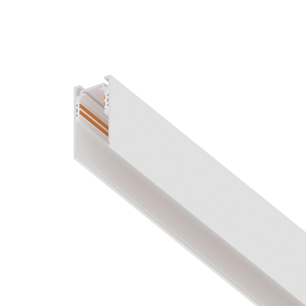 509026 Трек накладной UNO 48V 2м БЕЛЫЙ (Заглушки и декоративный экран в комплекте)