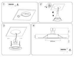 Ambrella Встраиваемый поворотный точечный светильник GU5.3 Standard Tech TN102742