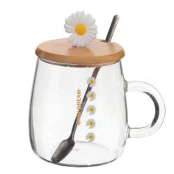 GAEM Кружка с крышкой и ложкой, 470 мл, L12,5 W9 H13 см, 4в.