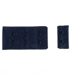 Застежка с крючками темно-синяя 2 ряда (цв. 061), 28*55 мм