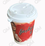 Крышка для стакана 90 мм "Покров. Полимер" с клапаном (белая) (50шт/упак)