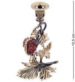 Народные промыслы AM-4002 Подсвечник «Виноградная Лоза» (латунь, янтарь)