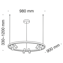Подвесной светильник Maytoni Satellite MOD102PL-L42B