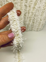 Тесьма отделочная твидовая с люрексом ш - 20мм 1 м